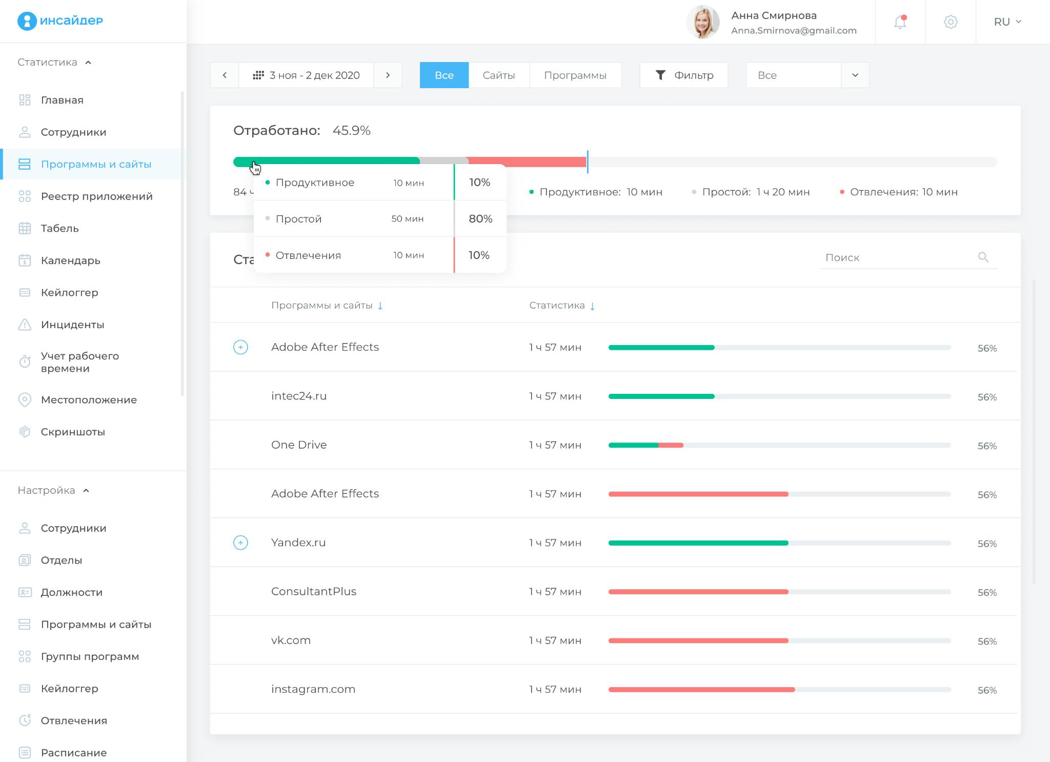 Фото 2: &laquo;Как контролировать удаленных и разъездных сотрудников с помощью программы «ИНСАЙДЕР»&raquo;