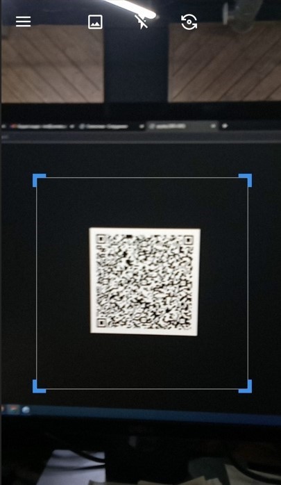 Сканируем полученный QR-код