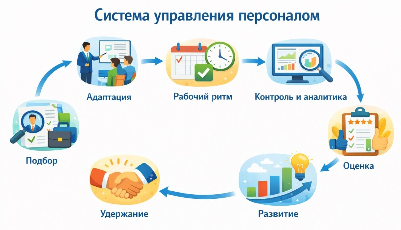 Что включает в себя система управления персоналом